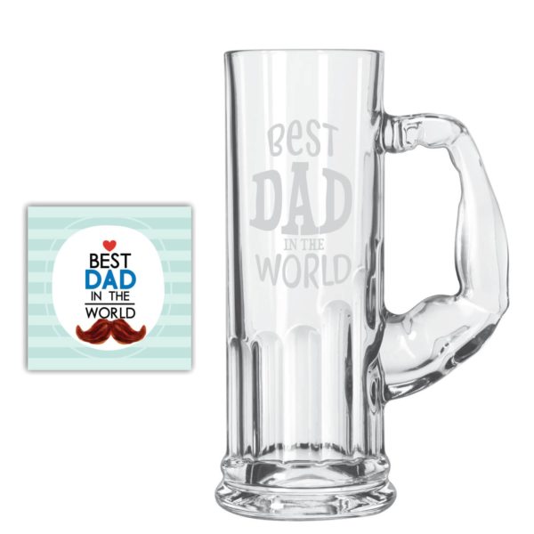 Bowtie Best Dad Beer Mug