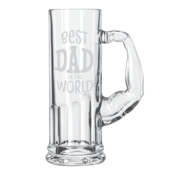 Funky Best Dad in the World Beer Mug