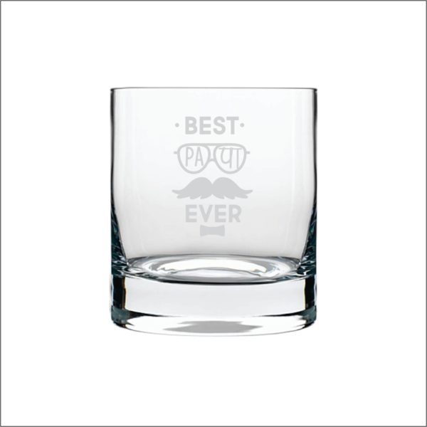 Best Papa Ever Whiskey Glass