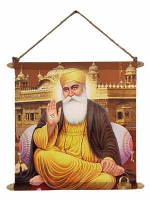 Blissful Sikh Guru Nanak Dev Ji Scroll