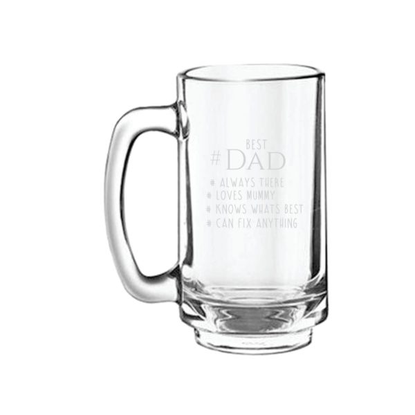 Bowtie Best Dad Beer Mug