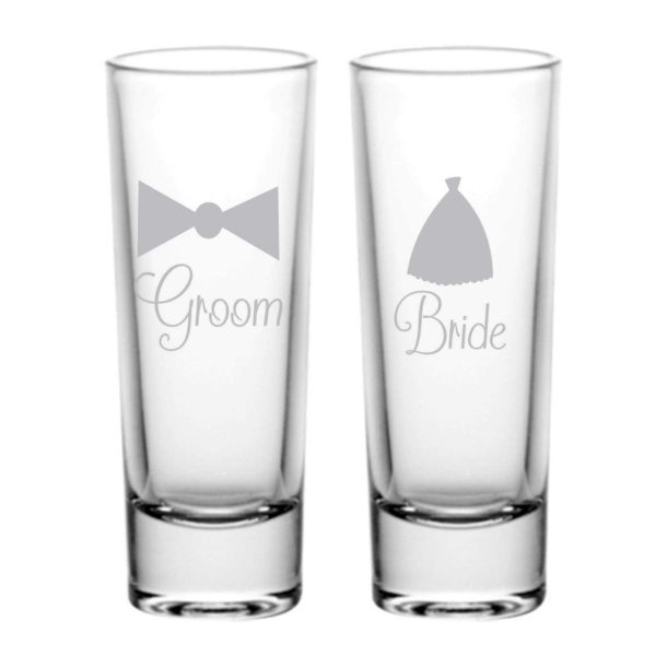 Engraved Bride and Groom Couple Bar in a Box