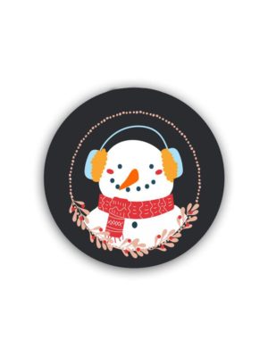 Christmas-with-Snowman-Coaster