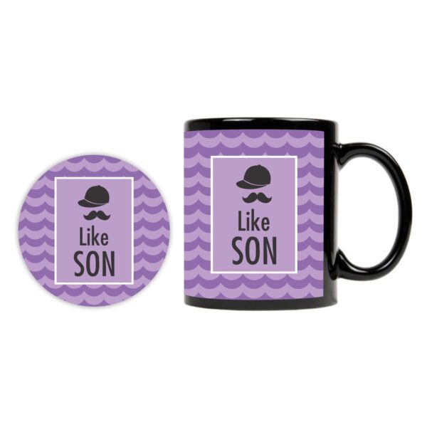 Cool Moustache Like Father Like Son Mugs Set of 2