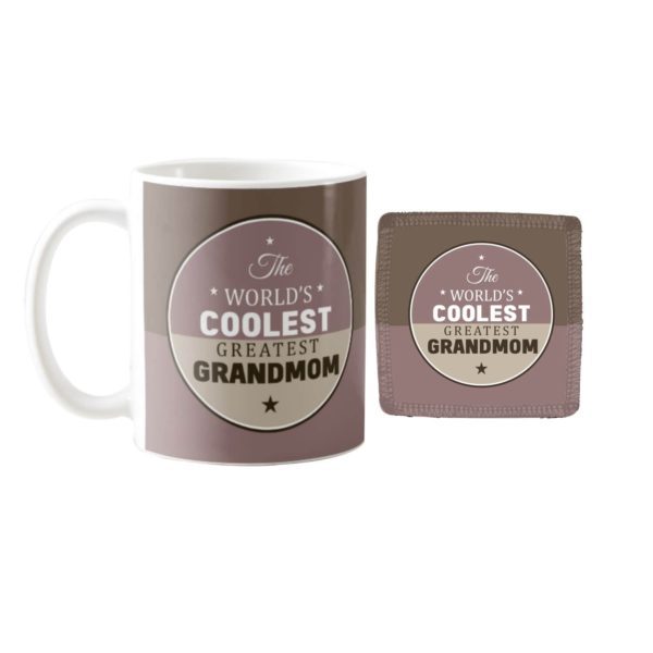 Coolest Greatest Grandma Grandpa Coffee Mugs Set of 2