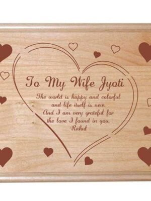 Custom Engraved Love Poem for Wife Plaque