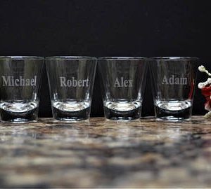 Custom Name Engraved Shot Glasses