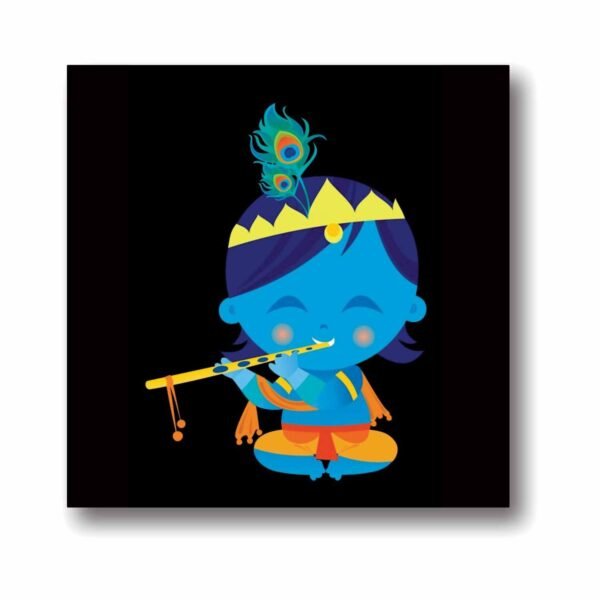 Cute Bal Krishna Devotional Canvas frame