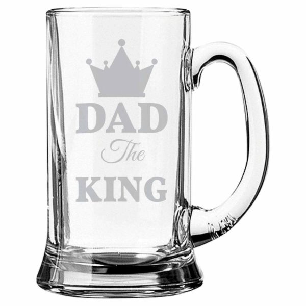 Dad The King Beer Mug