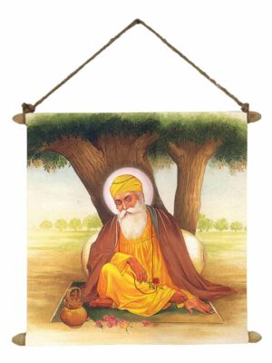 Divine Sikh Guru Nanak Dev Ji Scroll