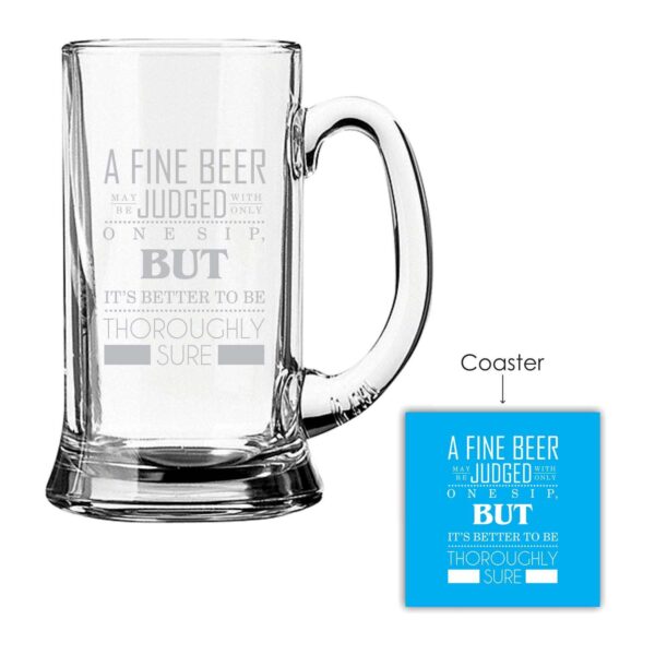 Engraved Articulate Beer Mug Set 2