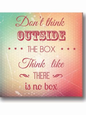 Think outside the box Canvas Frame