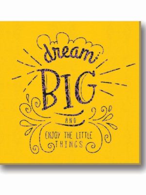 Dream Big and Enjoy Little Things Canvas Frame