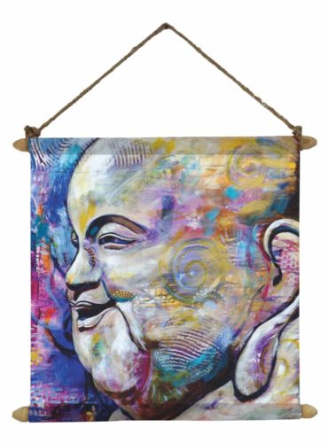 Enchanting-Laughing-Buddha-Canvas-Scroll-KH4443