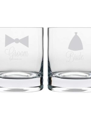 Engraved-Bride-And-Groom-Whiskey-Glasses