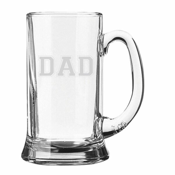 Engraved Best Awesome Dad Beer Mug Set of 4