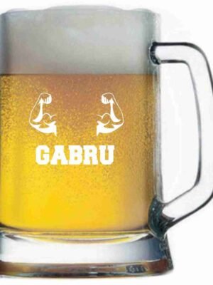 Engraved Gabru Beer Mug