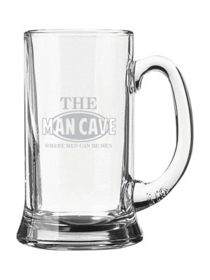 Personalized Engraved Man Cave Beer Mug