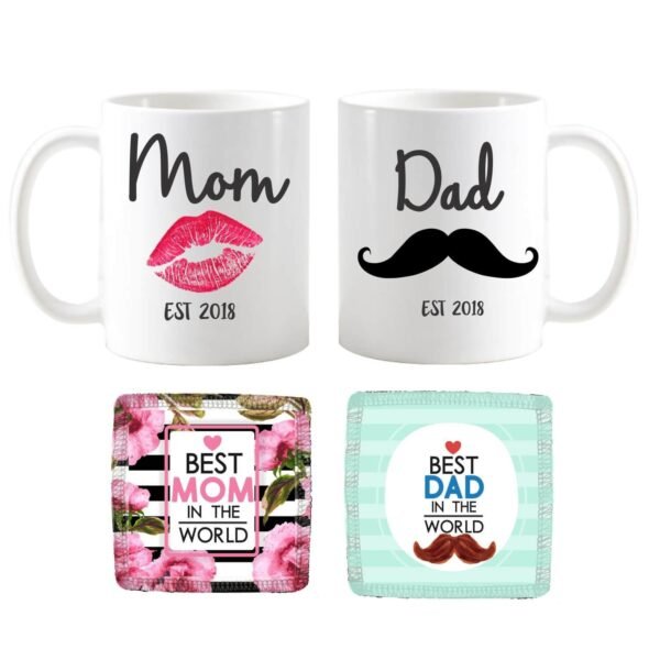 Funky Mom Dad Couple Coffee Mug