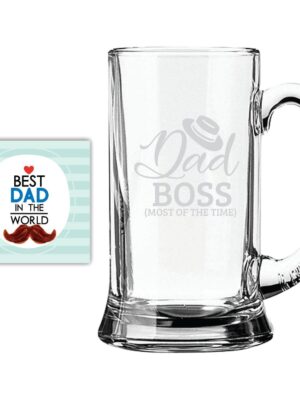Funny Dad Boss Beer Mug