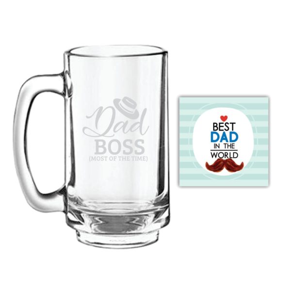 Bowtie Best Dad Beer Mug