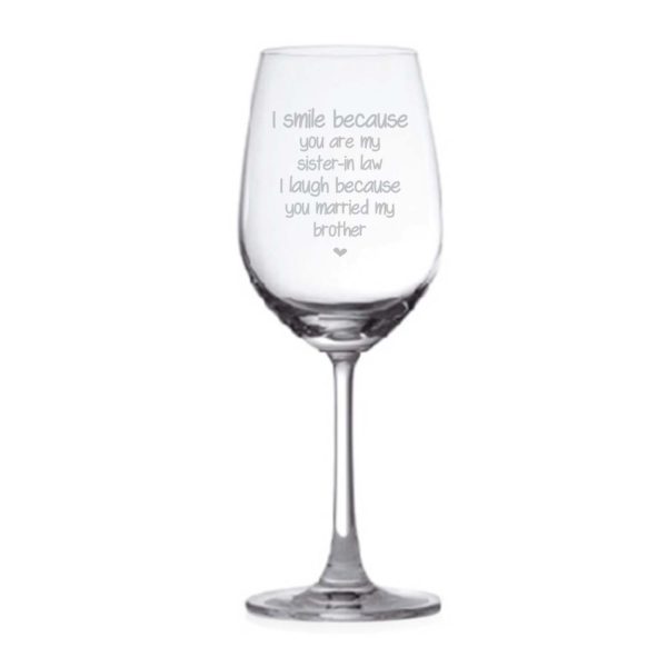 Engraved Funny I Smile I Laugh Bhaiya Bhabhi Beer Mug And Wine Glass