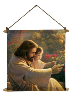 Guiding Light Lord Jesus Canvas Scroll