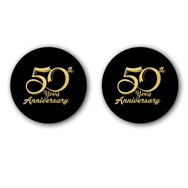 50th Golden Jubilee Anniversary Couple Coffee Mugs Set of 2