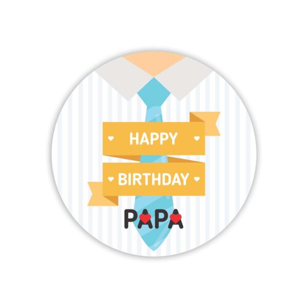 Happy Birthday Papa Black Mug