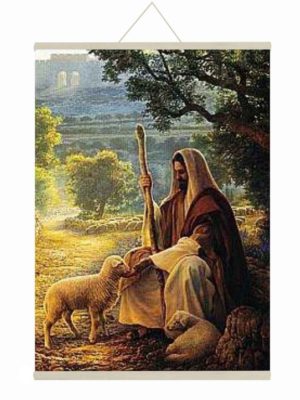 Herdsman Lord Jesus Canvas Scroll