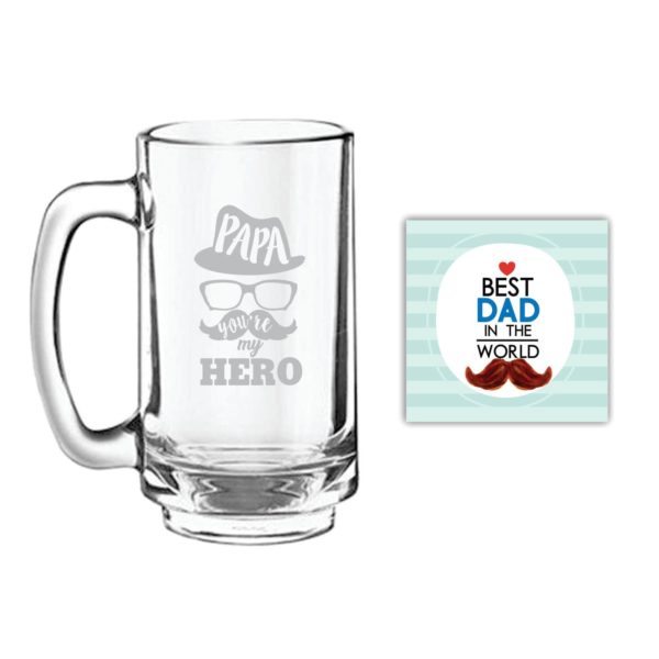 Bowtie Best Dad Beer Mug