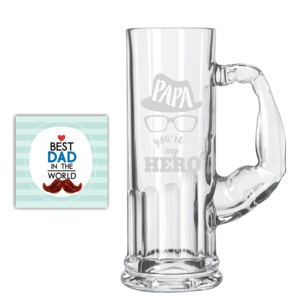 Bowtie Best Dad Beer Mug