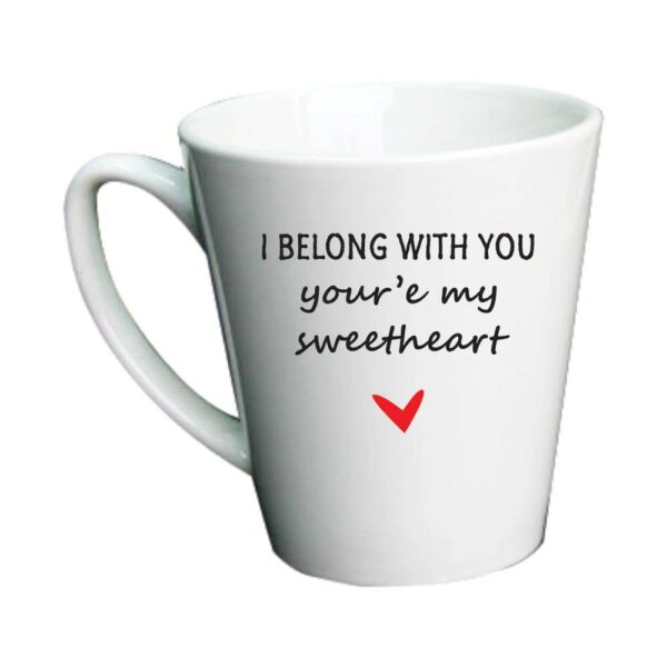 Personalized You Belong to Me Couple Mugs