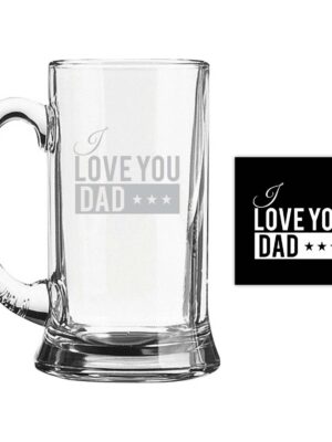 I Love You Dad Beer Mug