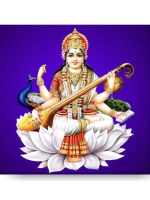 Holy Ghyan Saraswati Painting Canvas Frame