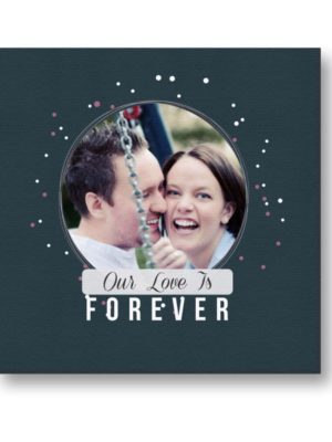 Personalized Our Love is Forever Photo Canvas Frame