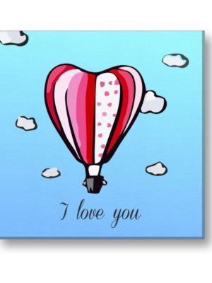 I Love You Painting Canvas Frame