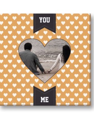 Personalized You Love Me Photo Canvas Frame