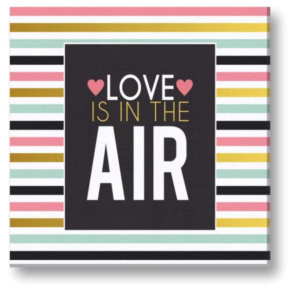 Love In Air Painting Canvas Frame