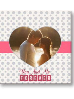 Personalized You & Me Forever Photo Canvas Frame