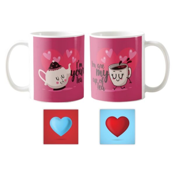 Hug Me Kiss Me Couple Coffee Mug