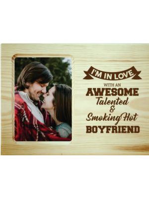 Awesome Talented Boyfriend Engraved Photo Frame