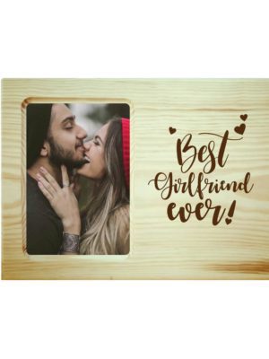 Best Girlfriend Ever Engraved Photo Frame