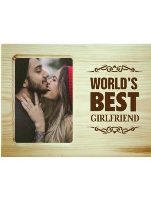 Worlds Best Girlfriend Engraved Photo Frame