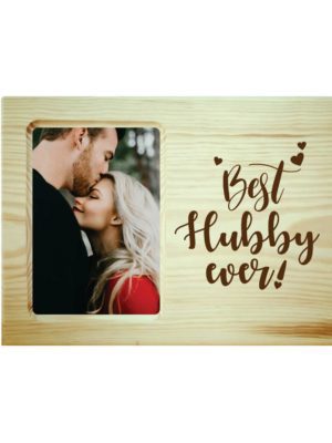 Best Hubby Ever Engraved Photo Frame