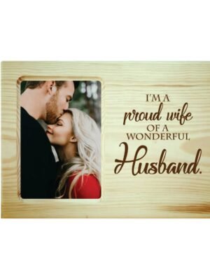 Proud Wife Engraved Photo Frame