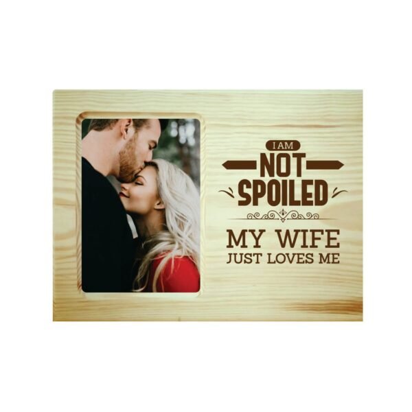 Personalized Engraved Photo Frame Gift for Husband