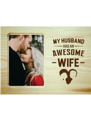 Awesome Wife Engraved Photo Frame