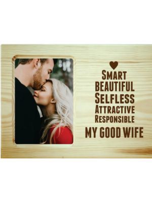 Beautiful Good Wife Engraved Photo Frame