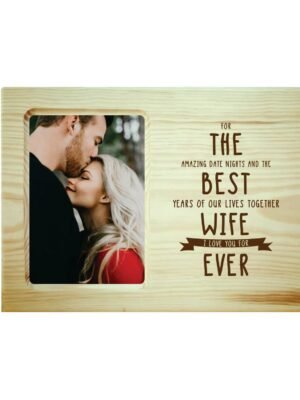 The Best Wife Ever Engraved Photo Frame